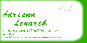 adrienn lenarth business card